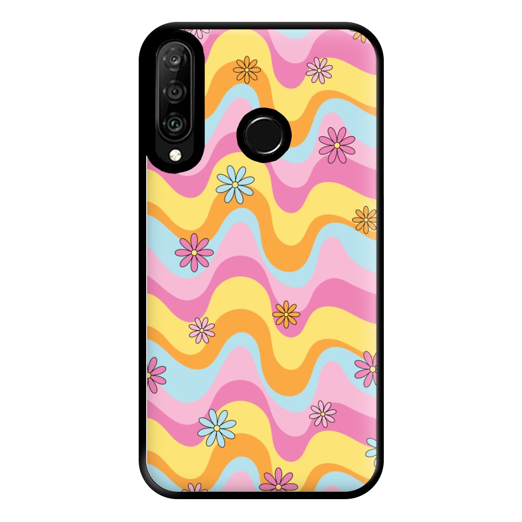 Summer Waves Retro Pattern Phone Case for Huawei P30 Lite