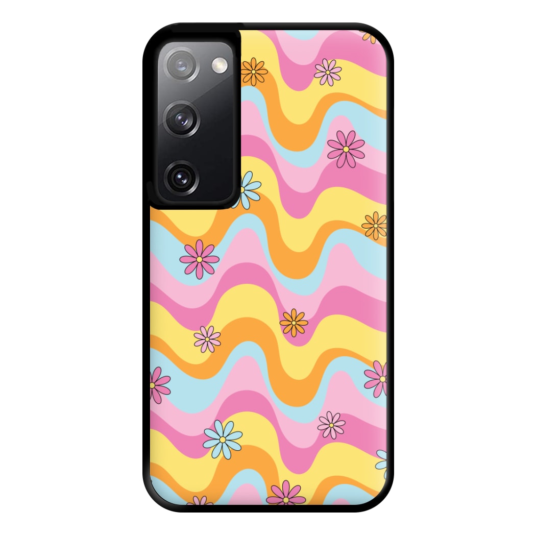 Summer Waves Retro Pattern Phone Case for Galaxy S20