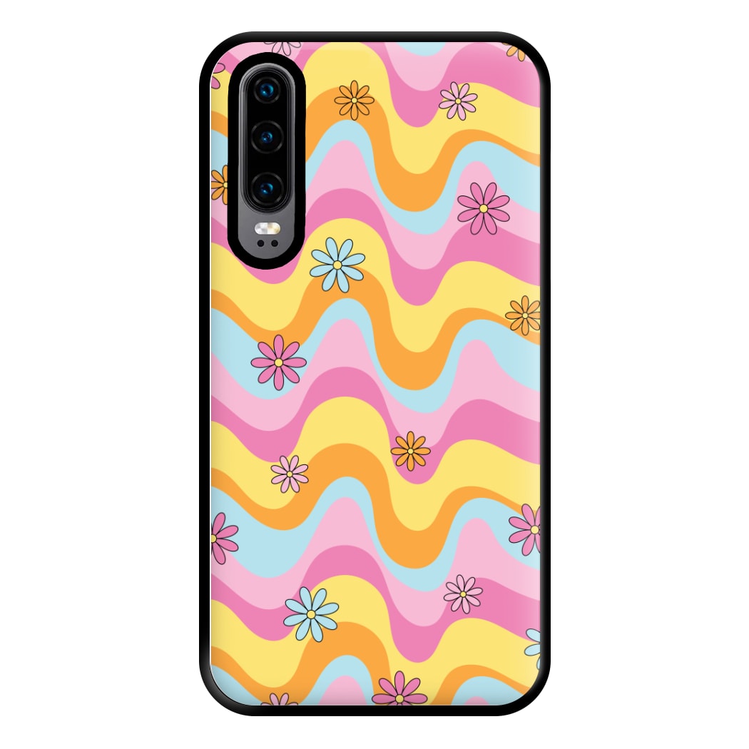 Summer Waves Retro Pattern Phone Case for Huawei P30