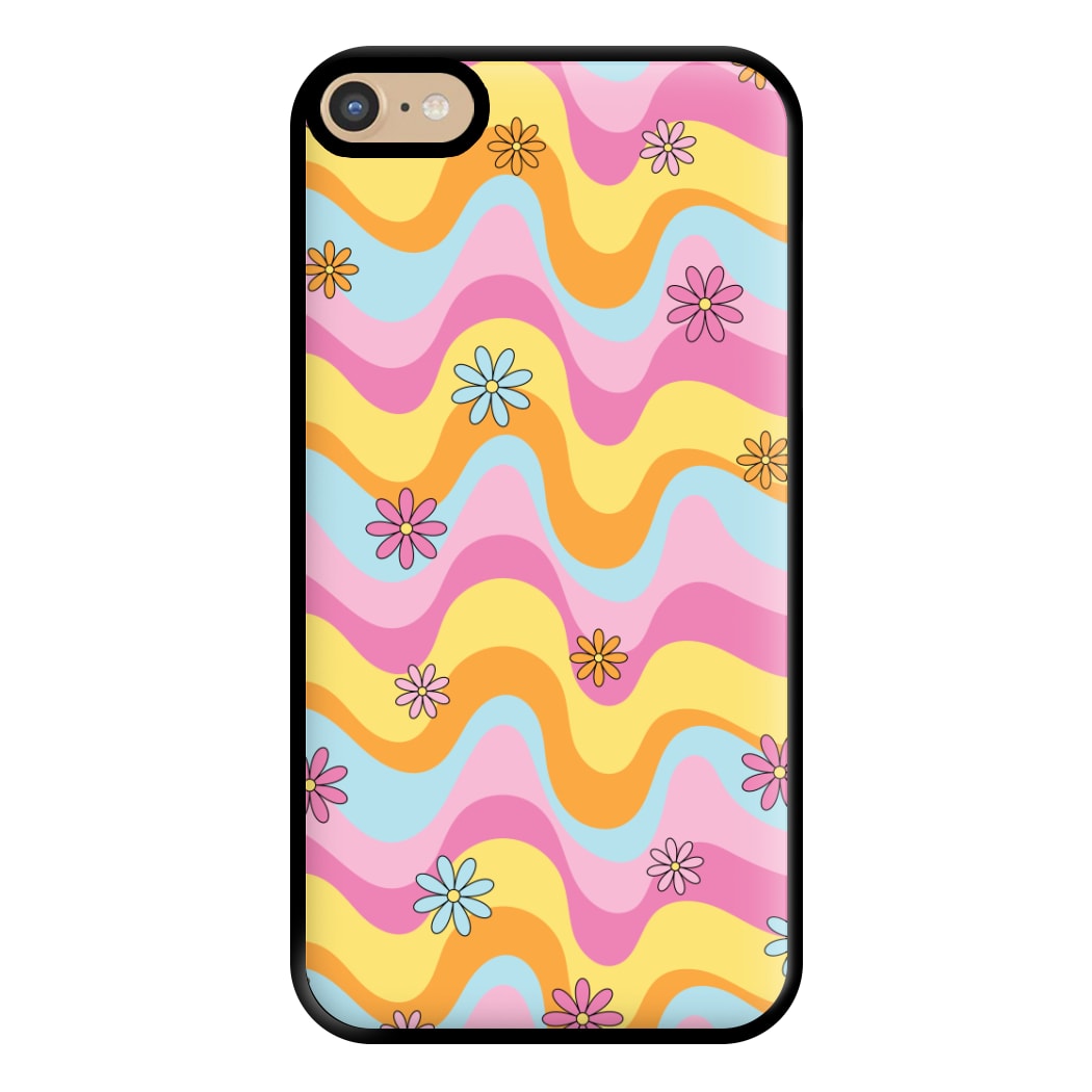 Summer Waves Retro Pattern Phone Case for iPhone 6 Plus / 7 Plus / 8 Plus