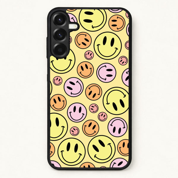 Retro Smileys Pattern Phone Case for Galaxy A37