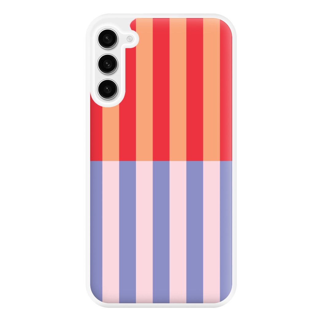 Multicoloured Pinstripe Abstract Pattern Phone Case for Galaxy S23FE