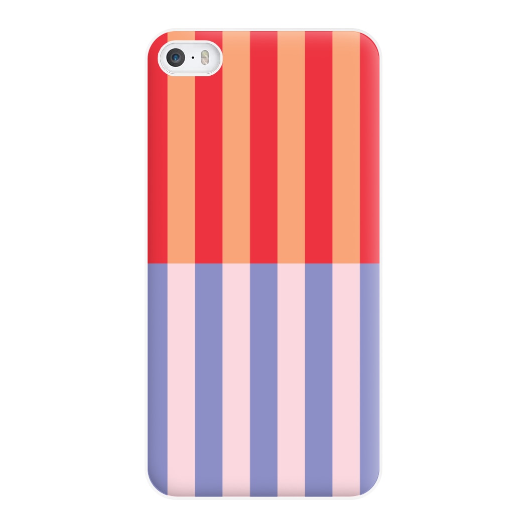 Multicoloured Pinstripe Abstract Pattern Phone Case for iPhone 5 / 5s / SE 2016