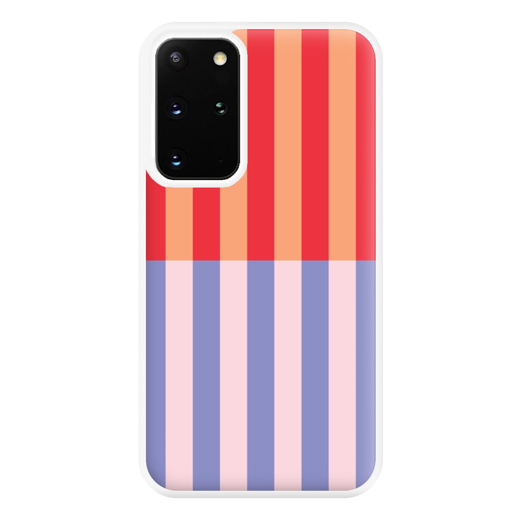 Multicoloured Pinstripe Abstract Pattern Phone Case for Galaxy S20 Plus