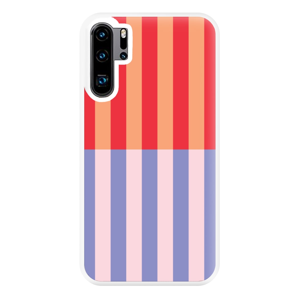 Multicoloured Pinstripe Abstract Pattern Phone Case for Huawei P30 Pro