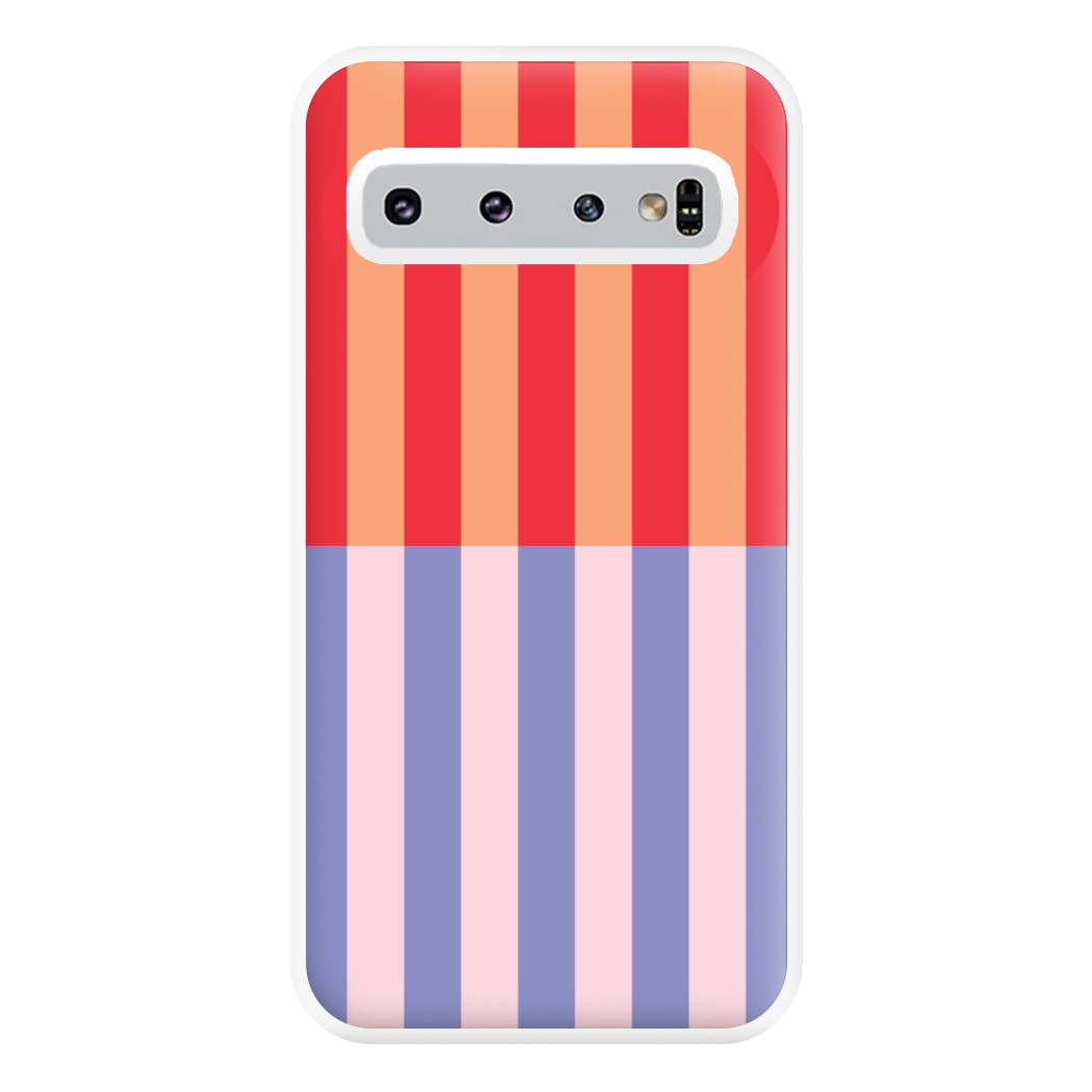 Multicoloured Pinstripe Abstract Pattern Phone Case for Galaxy S10 Plus