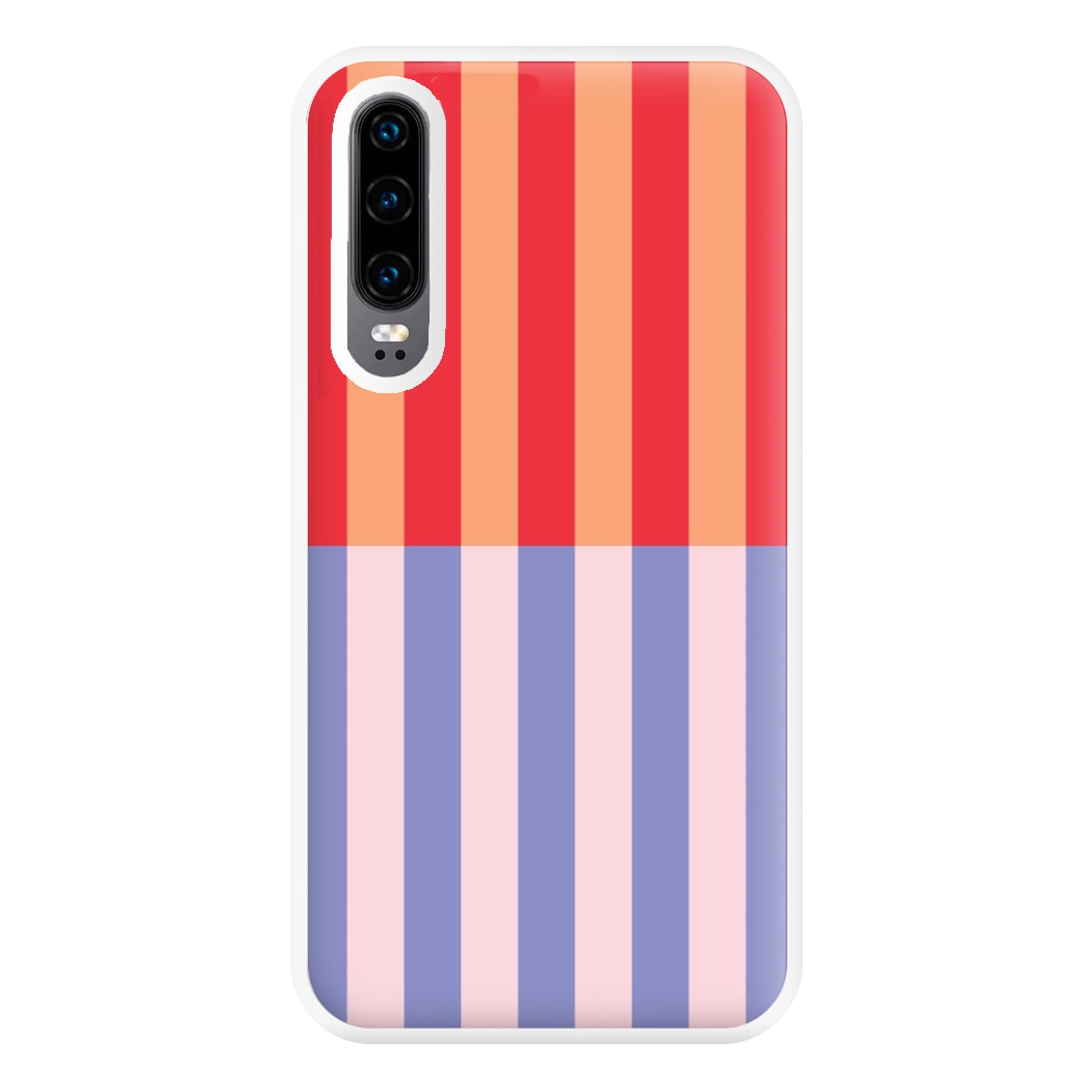 Multicoloured Pinstripe Abstract Pattern Phone Case for Huawei P30
