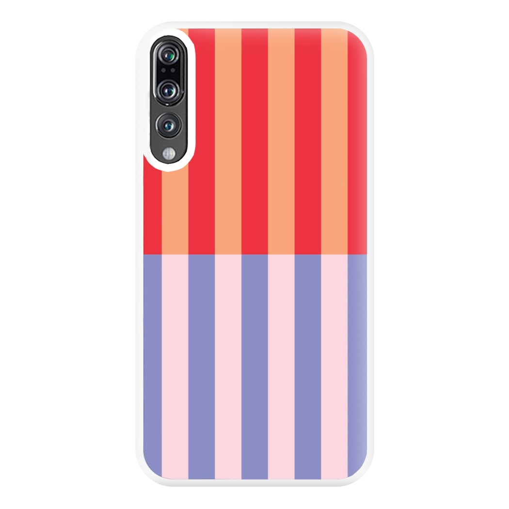 Multicoloured Pinstripe Abstract Pattern Phone Case for Huawei P20 Pro
