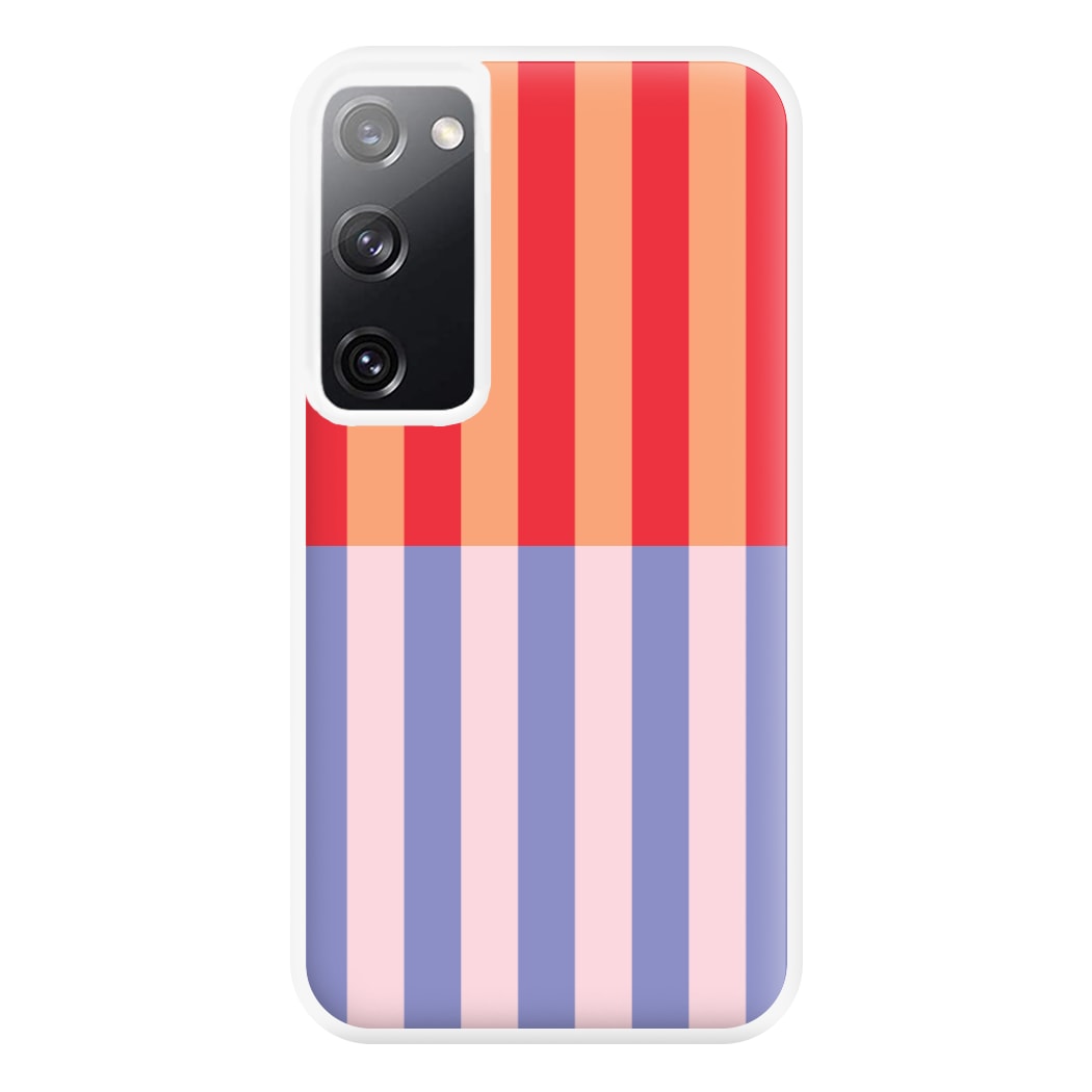 Multicoloured Pinstripe Abstract Pattern Phone Case for Galaxy S20