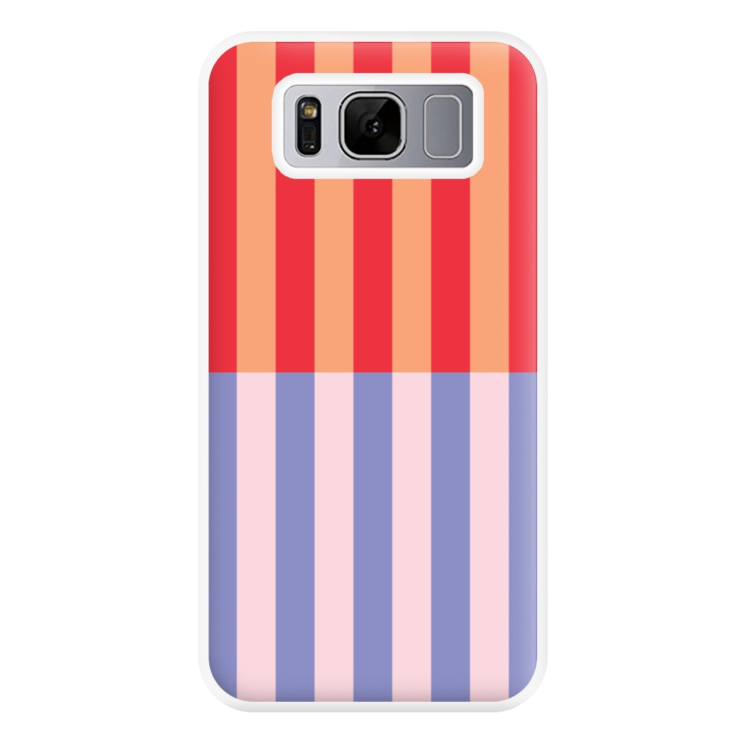 Multicoloured Pinstripe Abstract Pattern Phone Case for Galaxy S8 Plus
