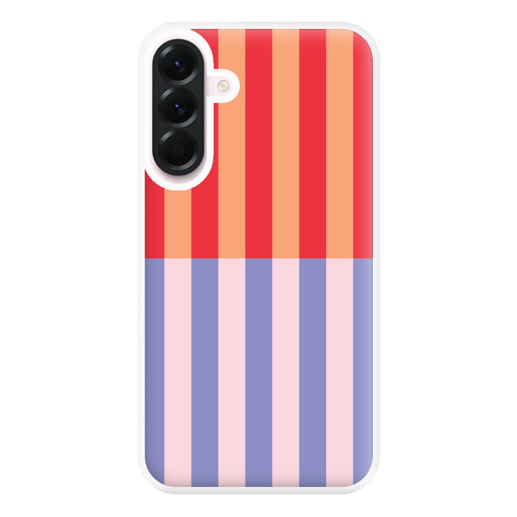 Multicoloured Pinstripe Abstract Pattern Phone Case for Galaxy A36