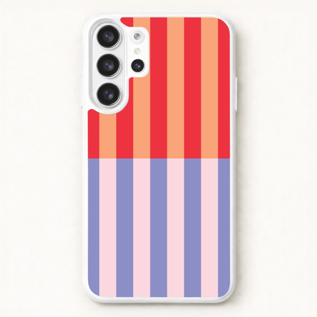 Multicoloured Pinstripe Abstract Pattern Phone Case for Galaxy S26 Ultra