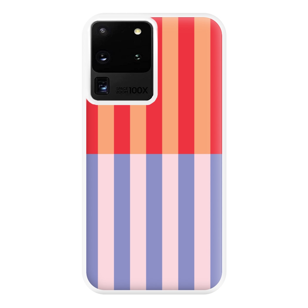 Multicoloured Pinstripe Abstract Pattern Phone Case for Galaxy S20 Ultra