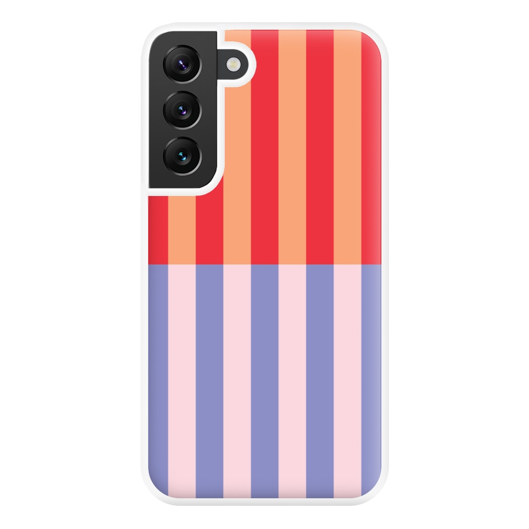 Multicoloured Pinstripe Abstract Pattern Phone Case for Galaxy S22 Plus