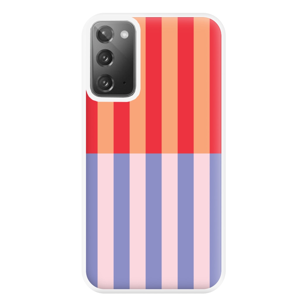Multicoloured Pinstripe Abstract Pattern Phone Case for Galaxy Note 20 Ultra