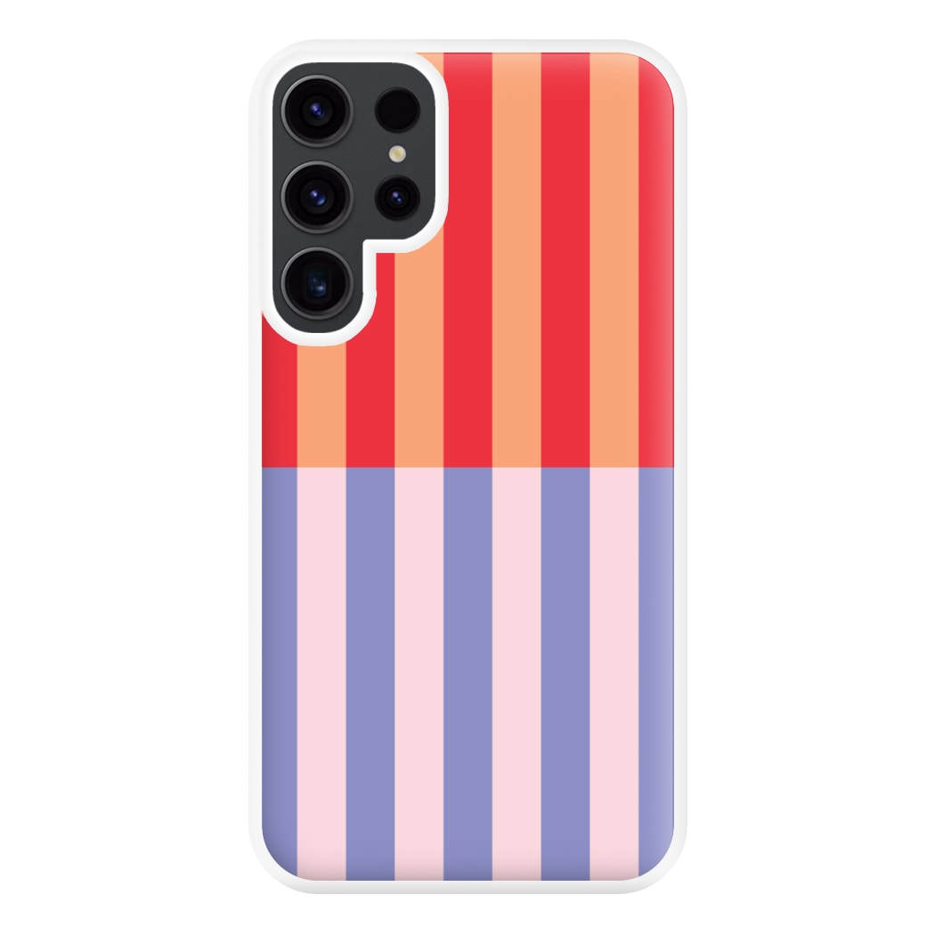 Multicoloured Pinstripe Abstract Pattern Phone Case for Galaxy S23 Ultra