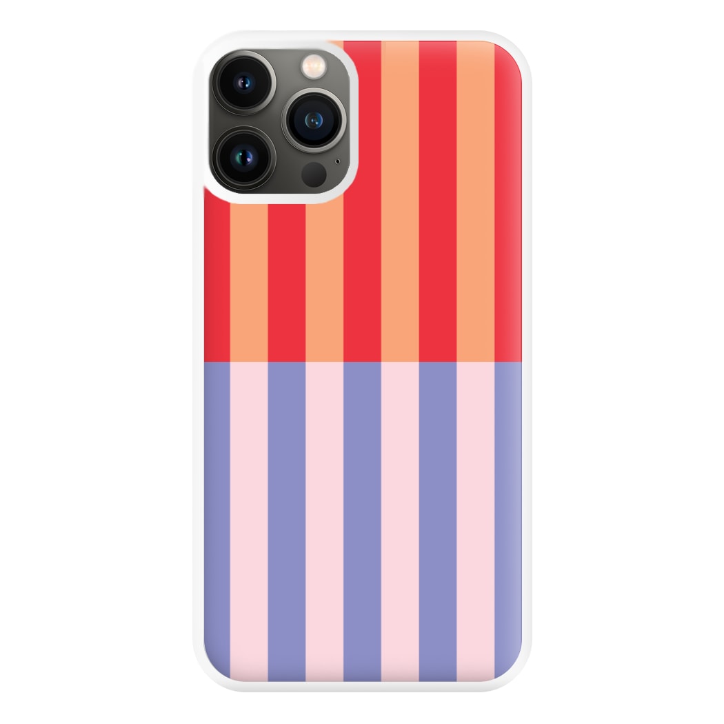 Multicoloured Pinstripe Abstract Pattern Phone Case for iPhone 13 Pro Max