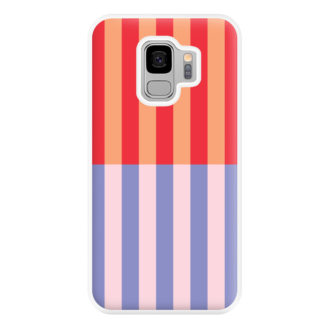 Multicoloured Pinstripe Abstract Pattern Phone Case for Galaxy S9 Plus