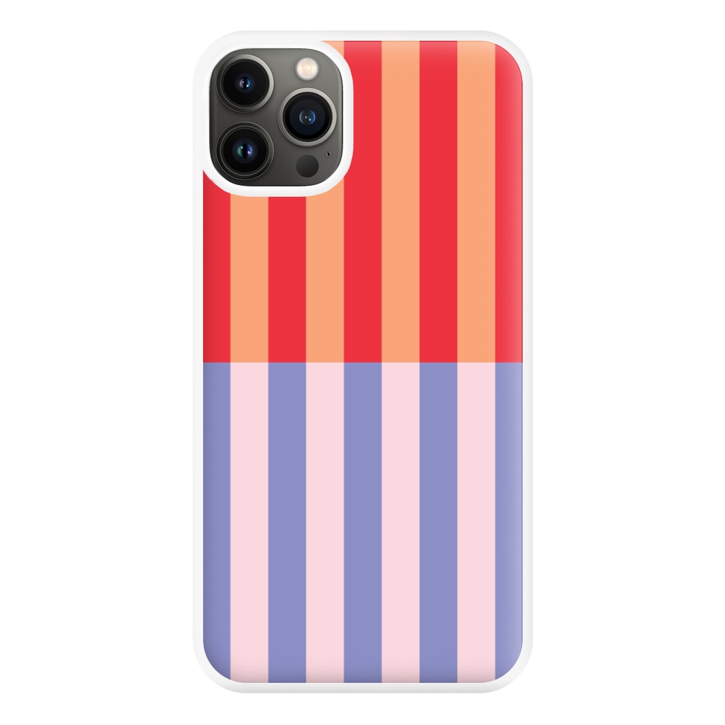 Multicoloured Pinstripe Abstract Pattern Phone Case for iPhone 13