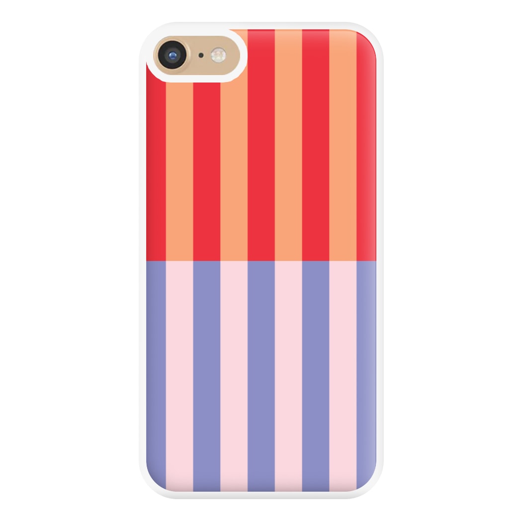 Multicoloured Pinstripe Abstract Pattern Phone Case for iPhone 6 / 7 / 8 / SE