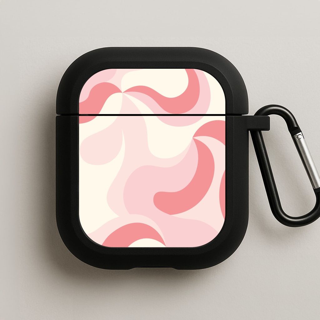 Pastel Pinks Abstract Pattern AirPods Case
