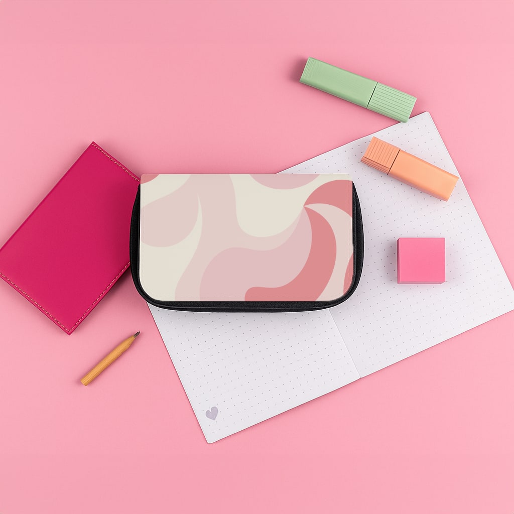 Pastel Pinks Abstract Pattern Pencil Case