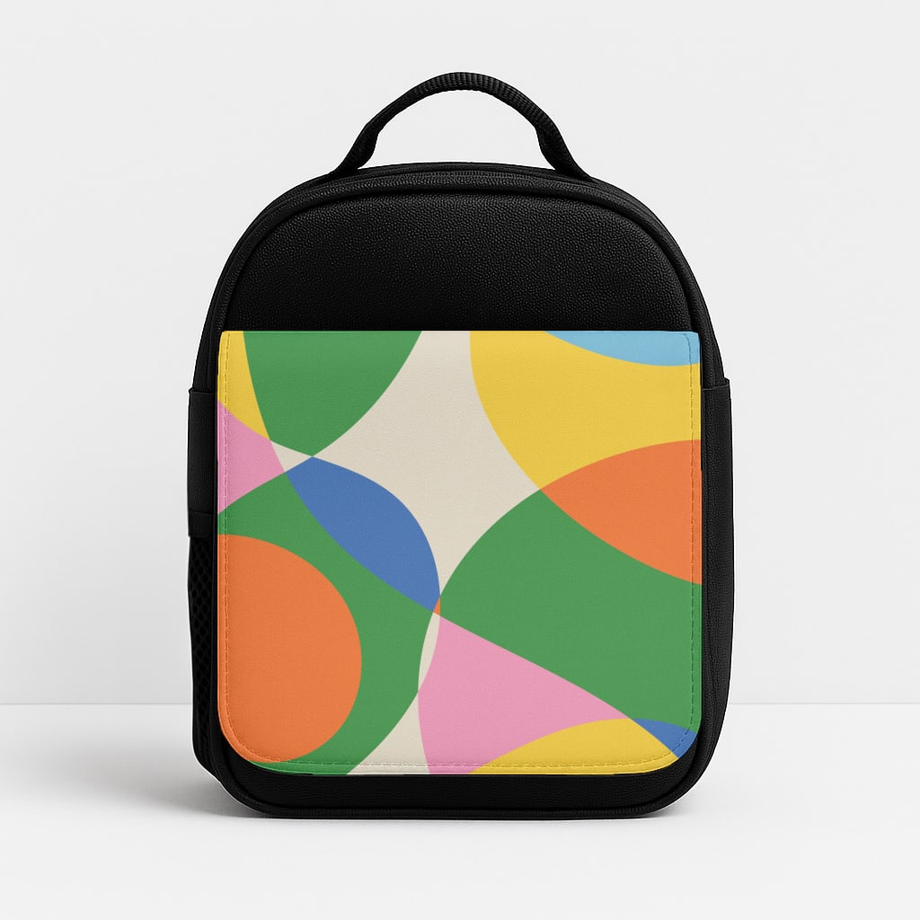 Colourful Abstract Shapes Pattern Insulated Lunchbox