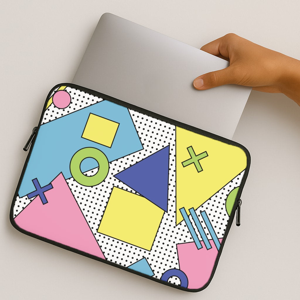 Geometric Abstract Shapes Pattern MacBook Case