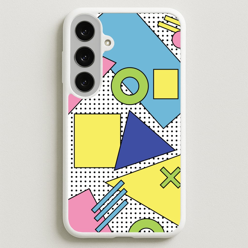 Geometric Abstract Shapes Pattern Phone Case for Galaxy S25FE