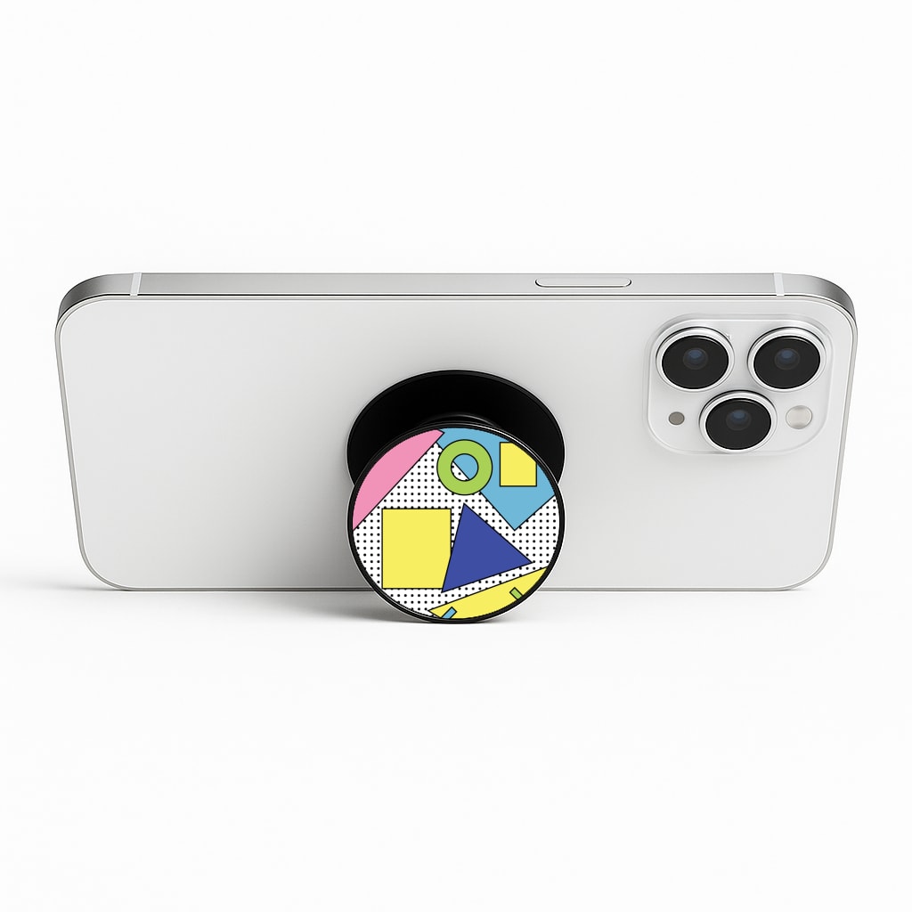 Geometric Abstract Shapes Pattern Phone Stand