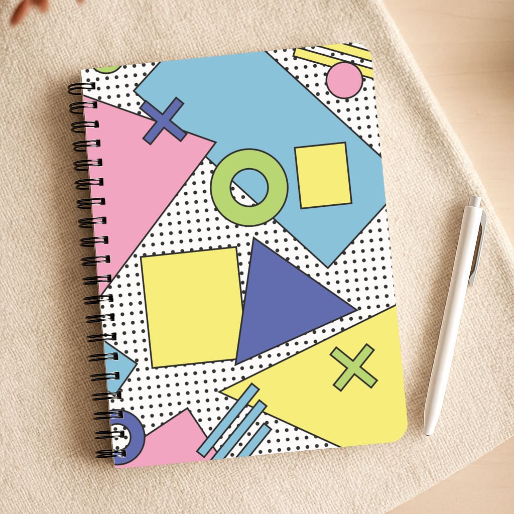 Geometric Abstract Shapes Pattern Notepad