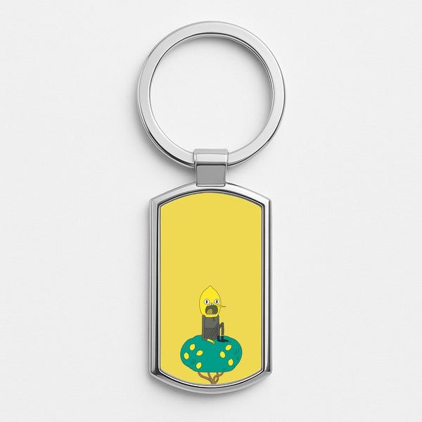 Earl Of Lemongrab Silver Keyring
