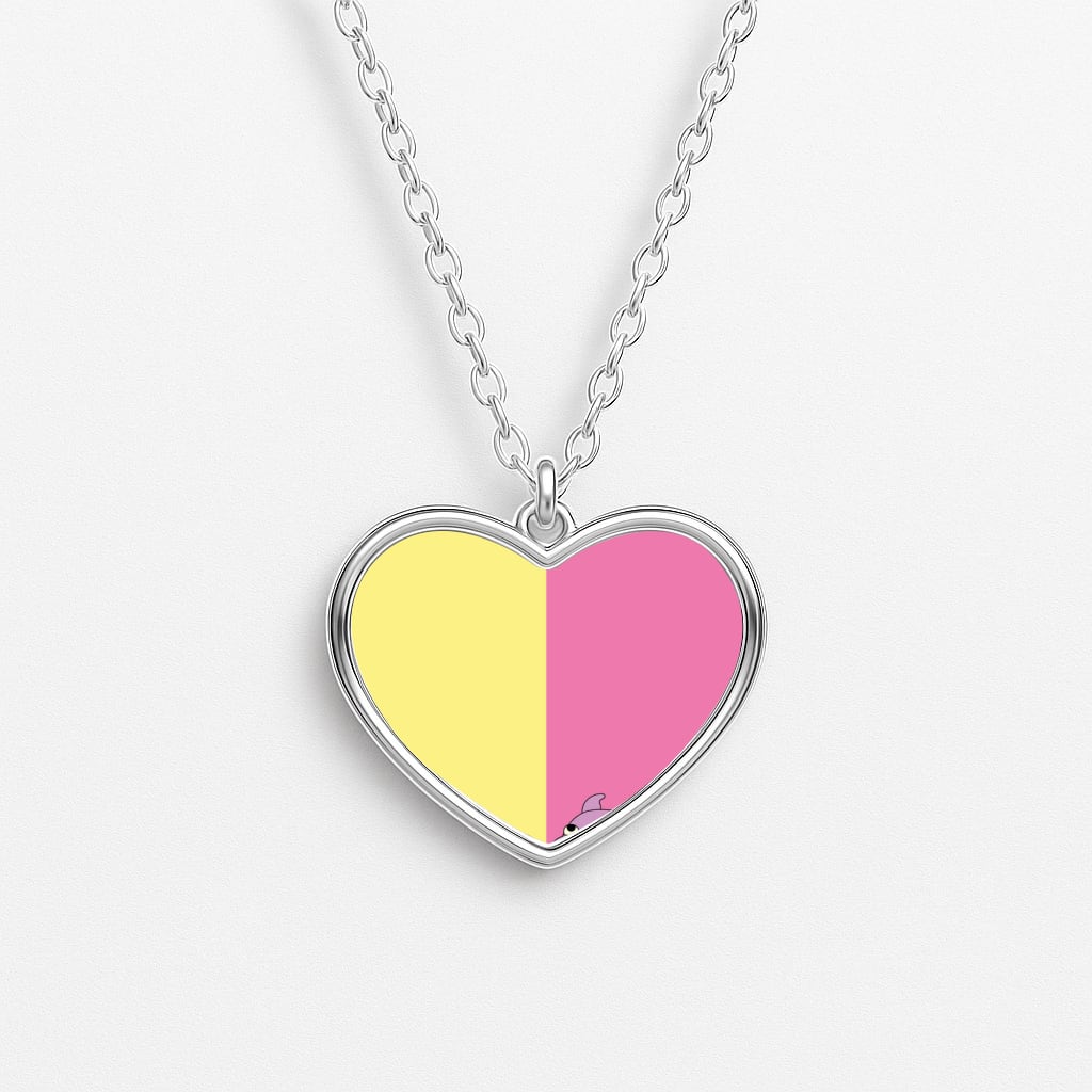 Tree Trunks Heart Necklace