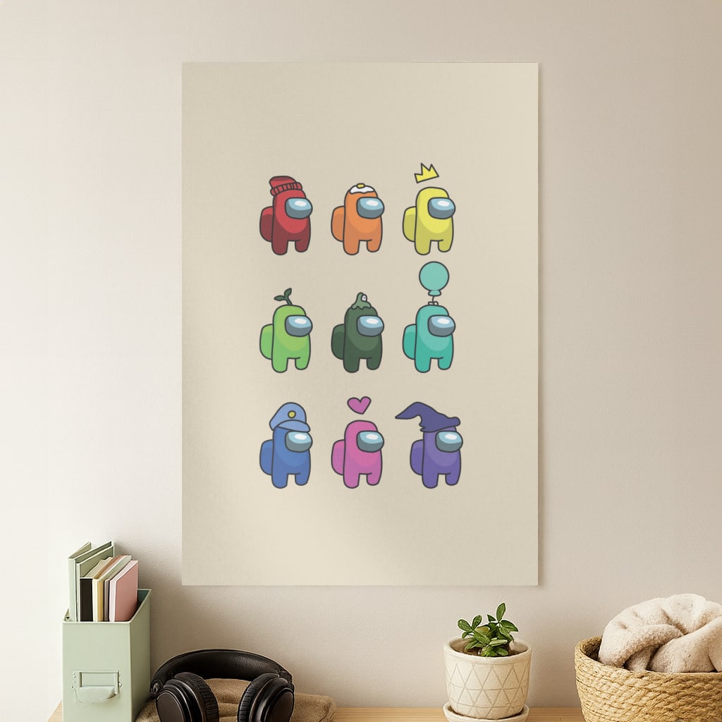 Among Gaming characters Poster