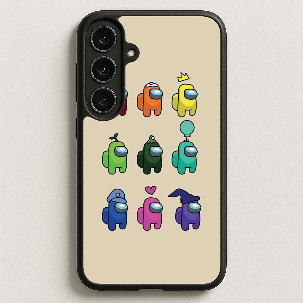 Among Gaming characters Phone Case for Galaxy S25FE