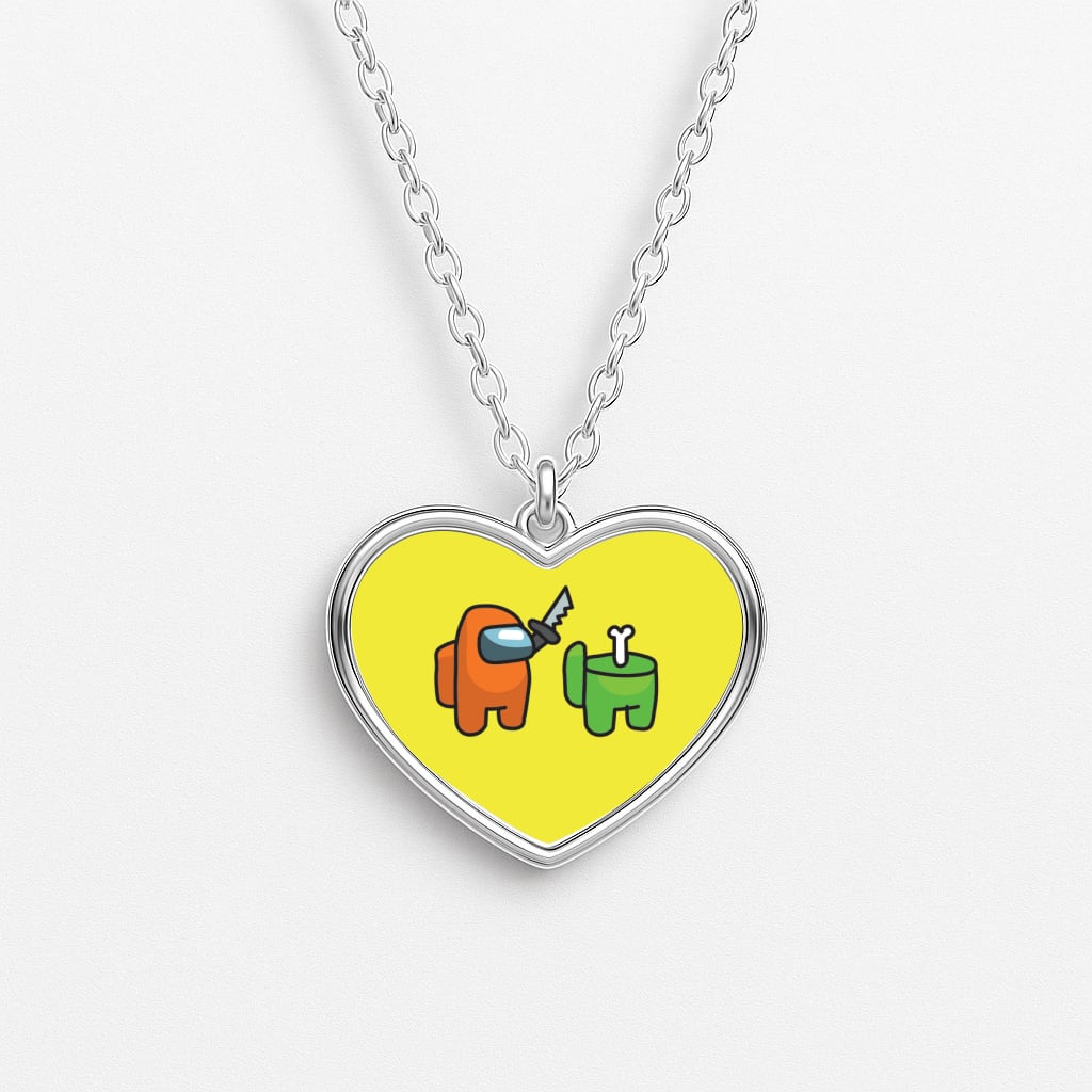 Among Gaming Killed Heart Necklace