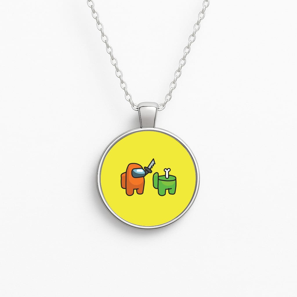 Among Gaming Killed Circle Necklace
