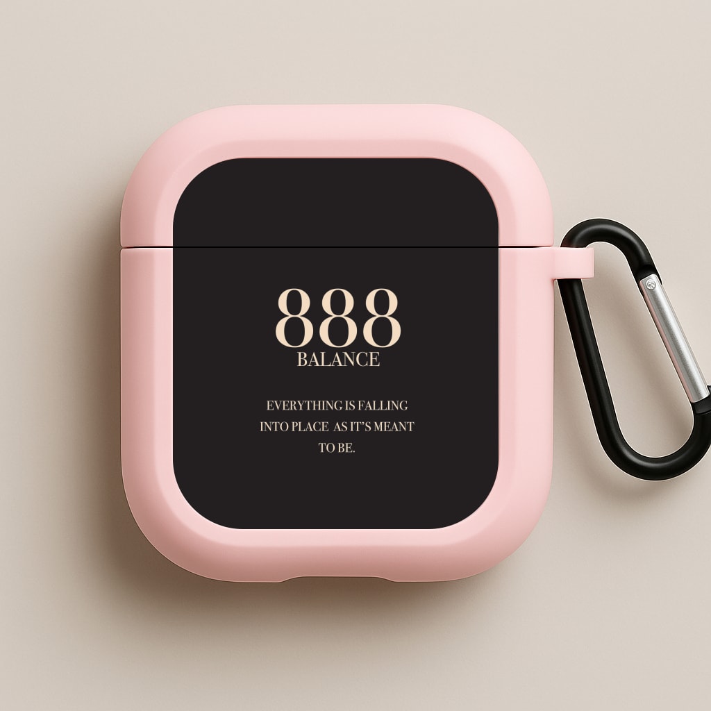 888 - Angel Numbers Pink AirPods Case