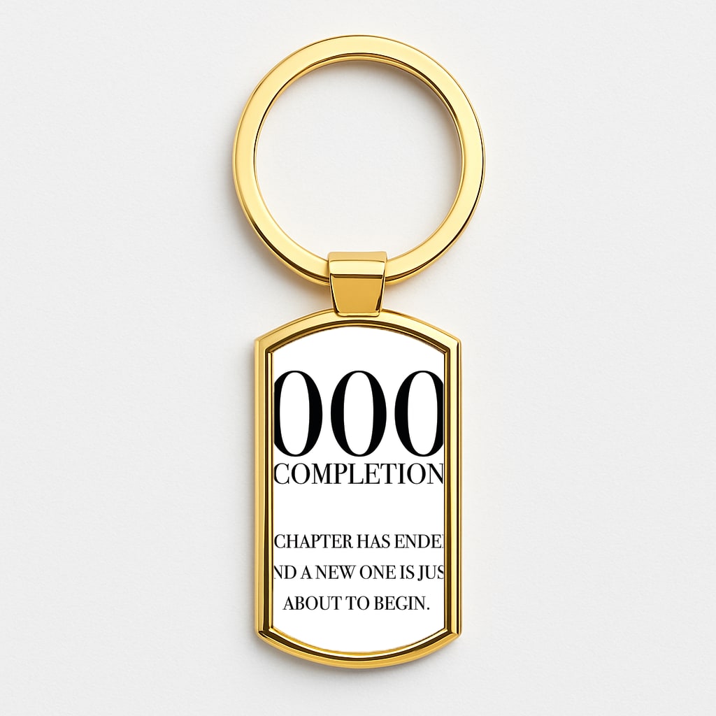 000 - Angel Numbers Gold Keyring