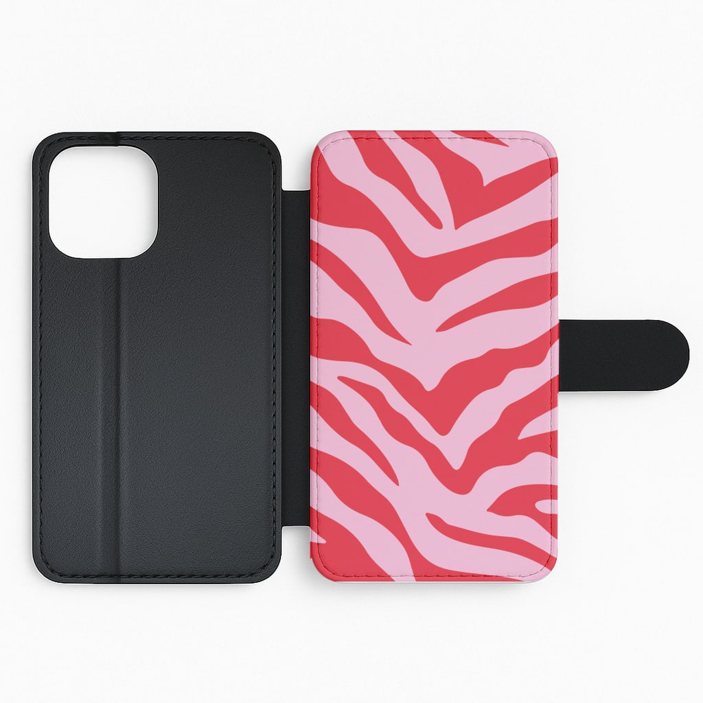 Pink Zebra - Animal Patterns Flip Phone Case