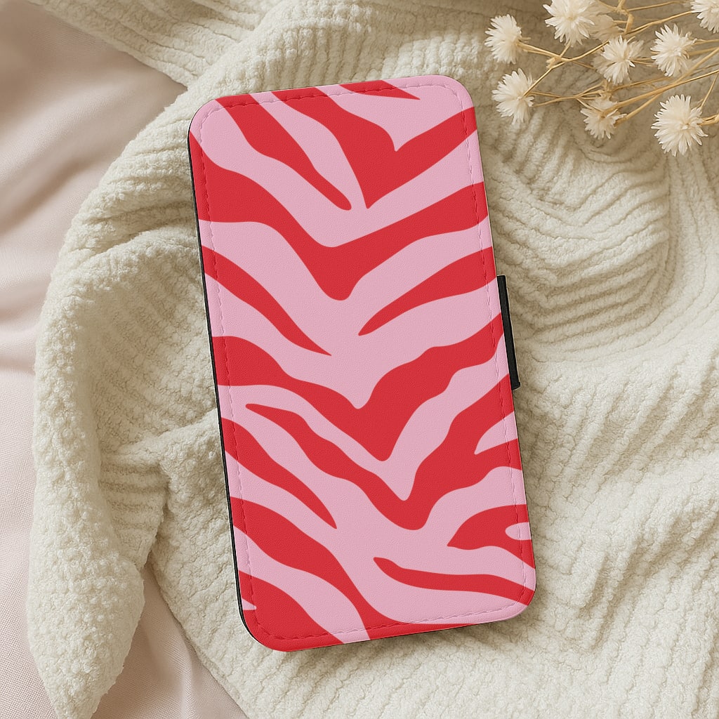 Pink Zebra - Animal Patterns Wallet Phone Case