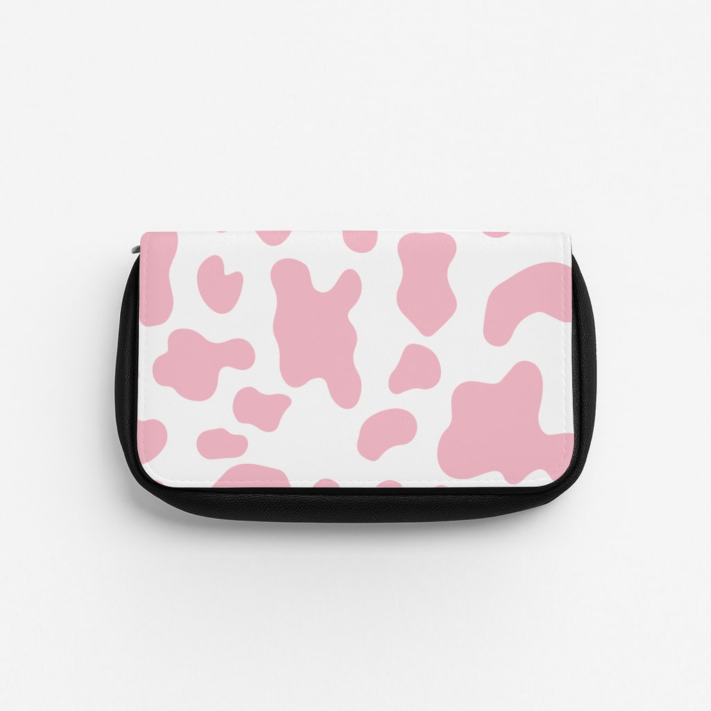 Pink Cow - Animal Patterns Pencil Case