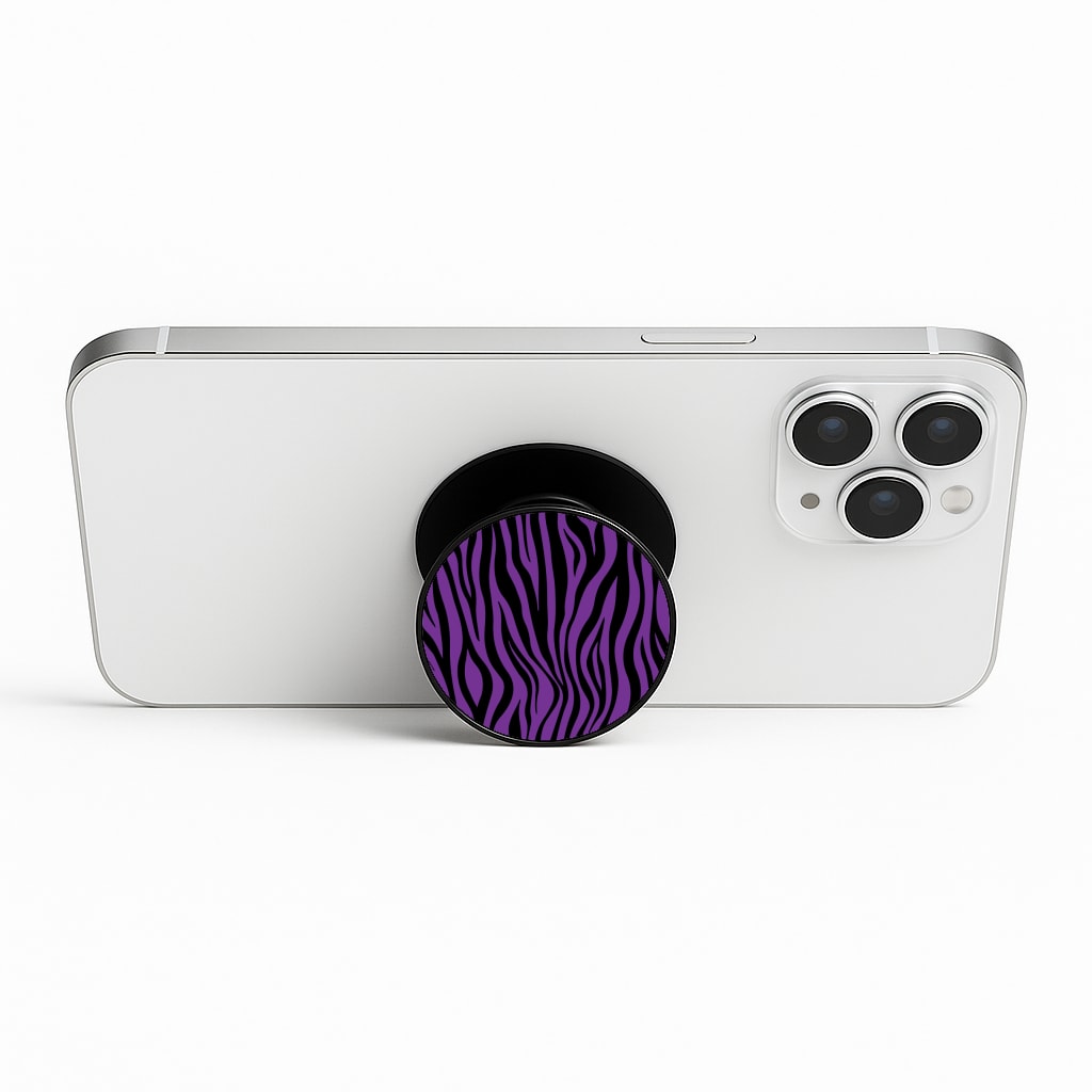 Purple Zebra - Animal Patterns Phone Stand