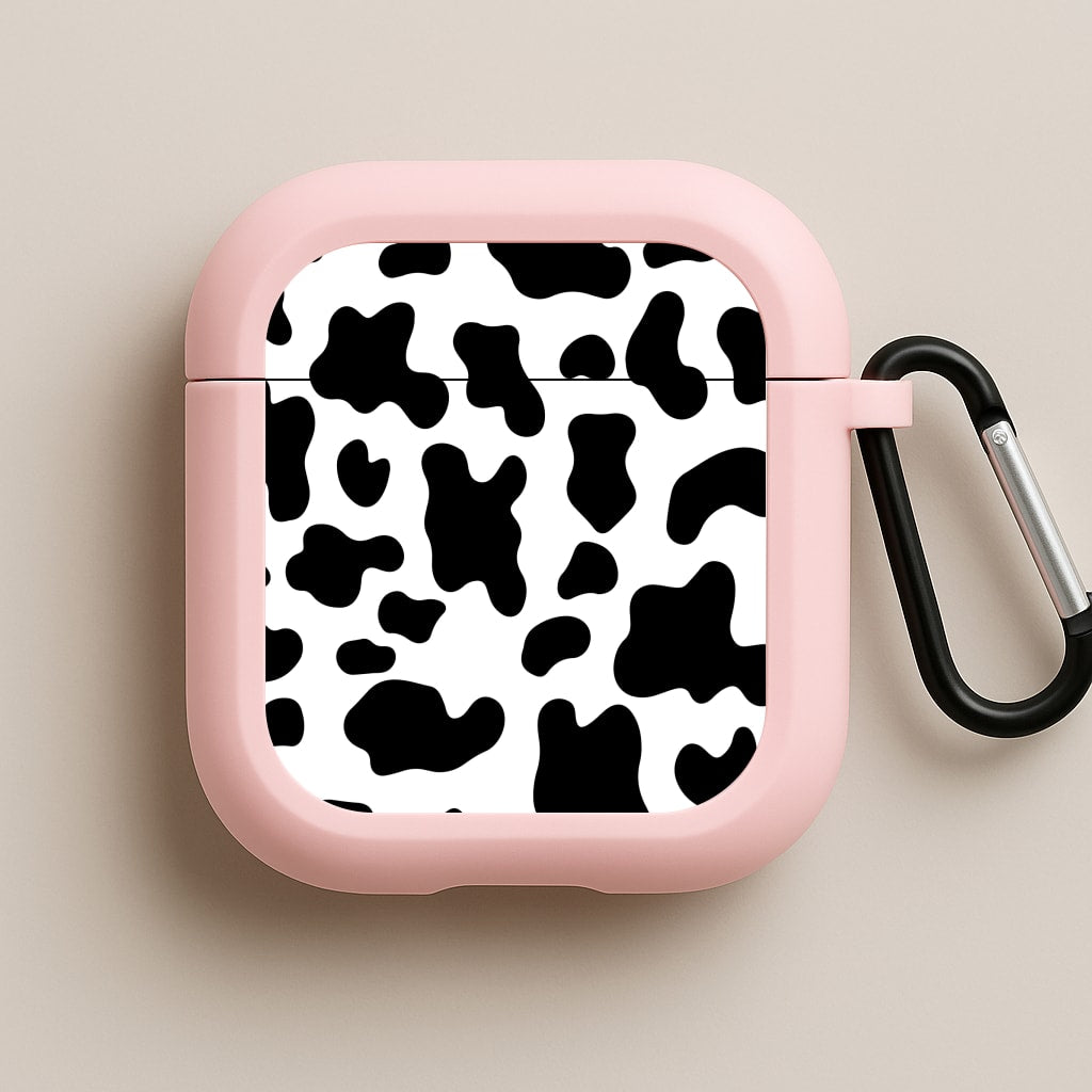 Cow - Animal Patterns Pink AirPods Case