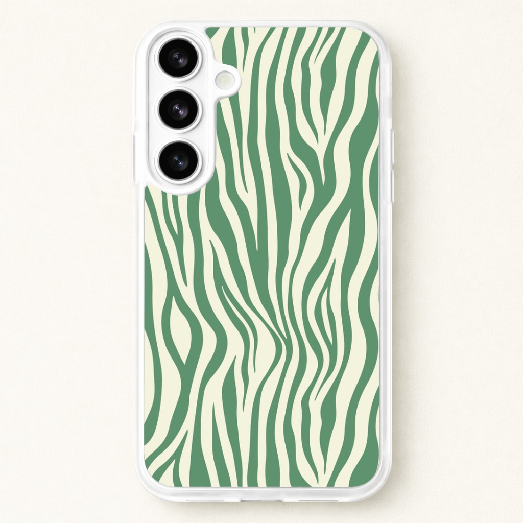 Green Zebra - Animal Patterns Phone Case for Galaxy S26 Plus
