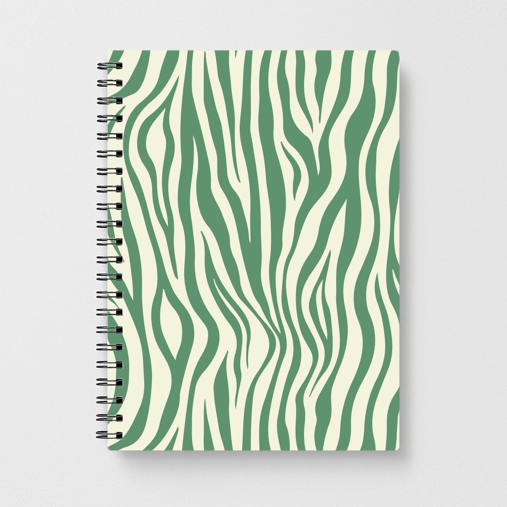 Green Zebra - Animal Patterns Notebook