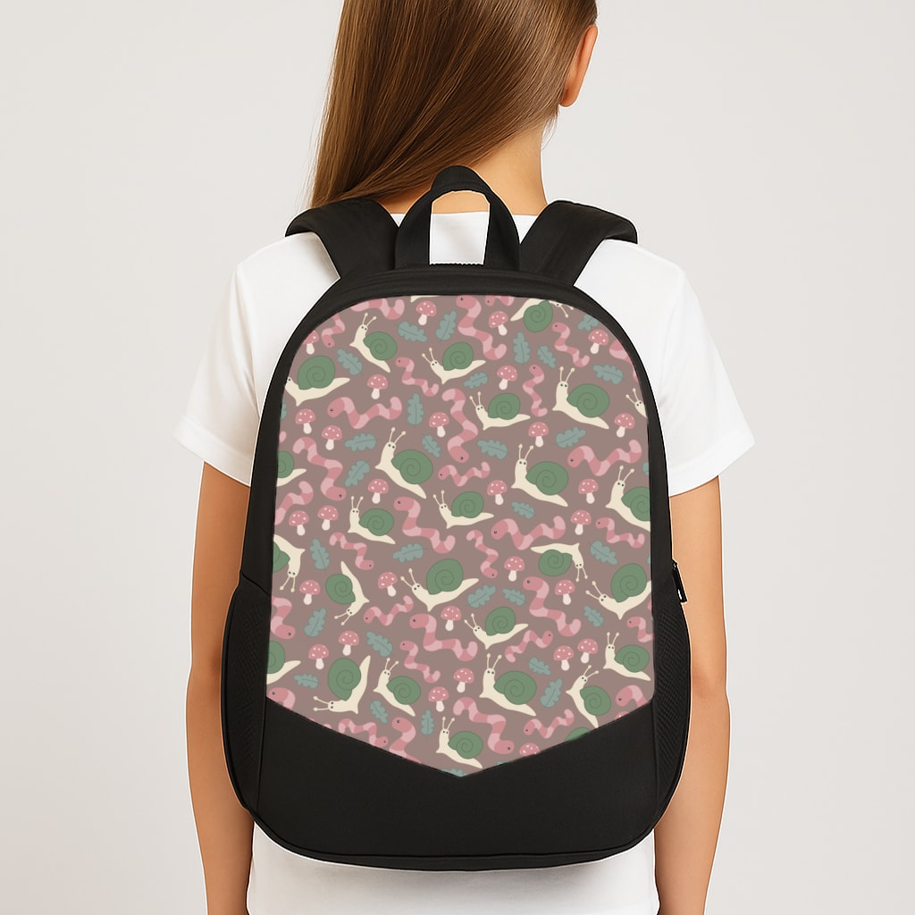 Snails - Animal Patterns Large School Bag