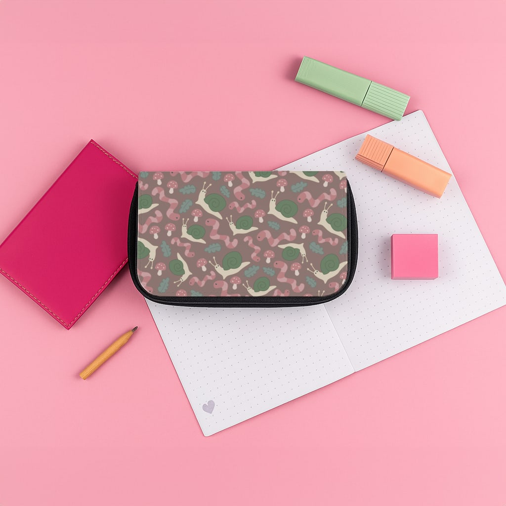 Snails - Animal Patterns Pencil Case