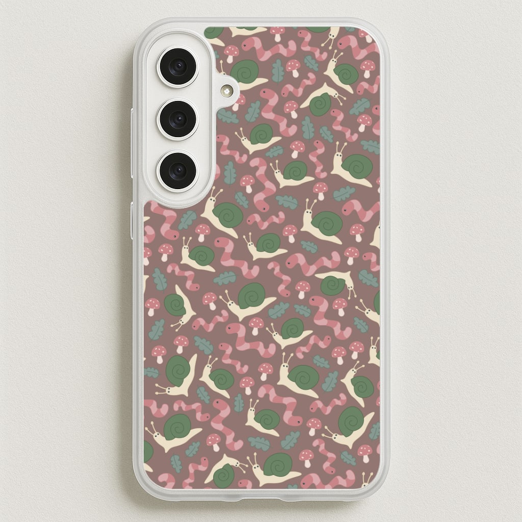 Snails - Animal Patterns Phone Case for Galaxy S25FE