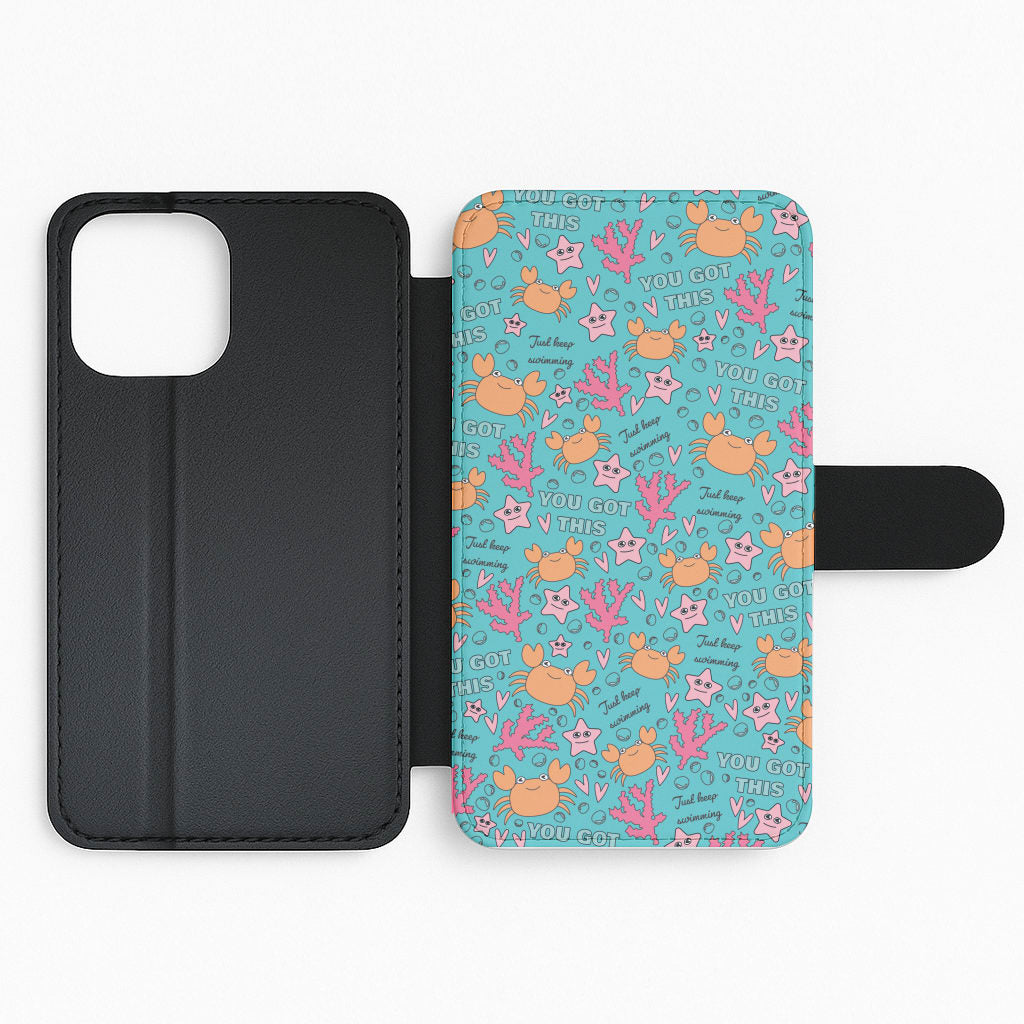 Crabs - Animal Patterns Flip Phone Case